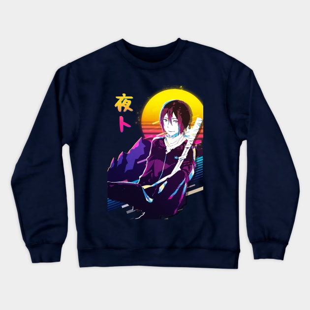 Noragami - Yato Crewneck Sweatshirt by 80sRetro